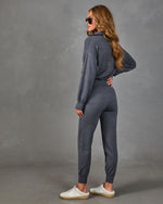 Ryker Pocketed Half Zip Knit Jumpsuit