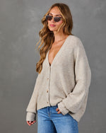 Hearthside Charm Ribbed Knit Cardigan