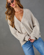 Hearthside Charm Ribbed Knit Cardigan