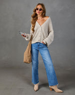Hearthside Charm Ribbed Knit Cardigan