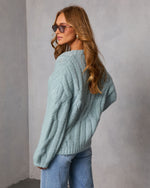 Silent Pine Chunky Cable Knit Sweater