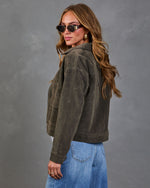 Eden Charm Faux Suede Jacket
