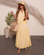 Sunset Layover Cotton Maxi Skirt