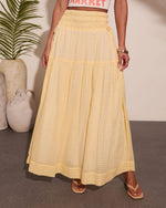 Sunset Layover Cotton Maxi Skirt