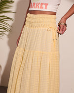 Sunset Layover Cotton Maxi Skirt
