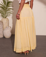 Sunset Layover Cotton Maxi Skirt