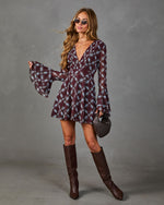 Autumn Arrival Plaid Mini Dress