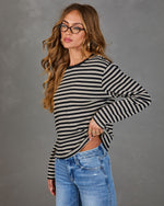 Mackey Striped Long Sleeve Top