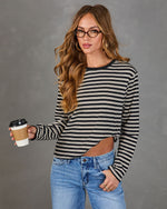 Mackey Striped Long Sleeve Top