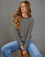 Mackey Striped Long Sleeve Top
