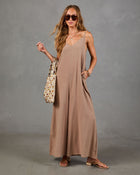 Sunset Cowboy Relaxed Linen Blend Jumpsuit