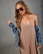 Sunset Cowboy Relaxed Linen Blend Jumpsuit