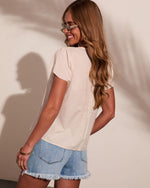 Marenah Pleated Eyelet Top