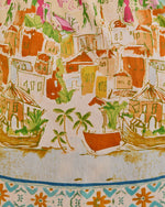 Fresh Voyage Tropical Novelty Print Waist Tie Mini Dress