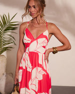 Island Spritz Tropical Print Maxi Dress