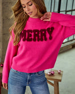 Merry Bliss Knit Graphic Sweater
