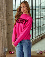 Merry Bliss Knit Graphic Sweater
