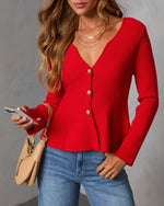 Jesina Peplum Sweater Top