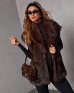 Frosted Berry Faux Fur Vest