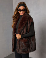 Frosted Berry Faux Fur Vest