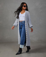 Early Sunset Knit Longline Cardigan