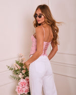 Imali Tweed Corset Top