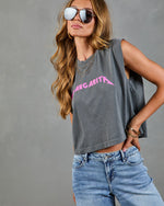 Metal Margarita Cotton Graphic Muscle Tee