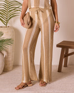 Poolside Daydream Striped Crochet Cover Up Pants