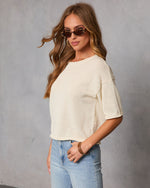 Soft Balance Knit Short Sleeve Top