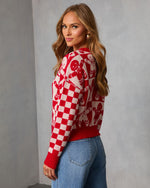 Red % Winter Bakery Intarsia Knit Gingerbread Sweater-4