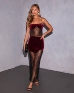 Moonveil Velvet Lace Tank Top