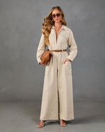 Nomad Days Cotton Belted Jumpsuit