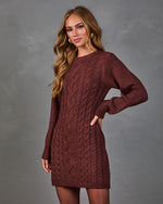 Roxy Cable Knit Mini Dress
