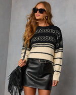 Natari Knit Abstract Sweater