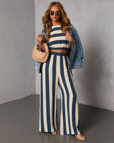 Sorina Striped Short Sleeve Top