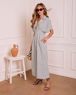 Annabelle Striped Wide Leg Jumpsuit