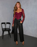 Heart Eyes Lace Corset Top