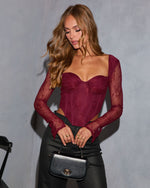 Heart Eyes Lace Corset Top