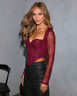 Heart Eyes Lace Corset Top