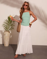 Harbor Keepsake Knit Gingham Print Cami