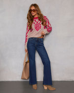 Wildah Knit Abstract Sweater