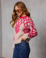 Wildah Knit Abstract Sweater