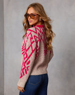 Wildah Knit Abstract Sweater