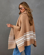 Morning Chills Color Block Scarf Cardigan