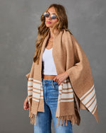 Morning Chills Color Block Scarf Cardigan