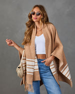 Morning Chills Color Block Scarf Cardigan