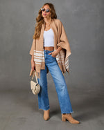 Morning Chills Color Block Scarf Cardigan