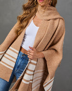 Morning Chills Color Block Scarf Cardigan