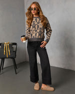 Brown Multi % Winter Bakery Intarsia Knit Gingerbread Sweater-5