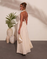 Raynah Floral Print Cowl Neck Maxi Dress